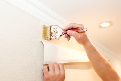 Pose de papier peint à Nahuja — revêtements muraux et toiles de verre
